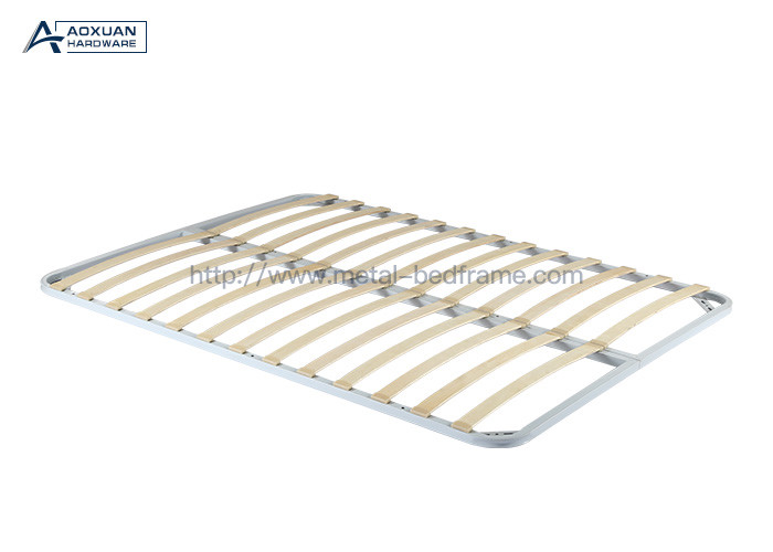 Double Wood Slatted Foldable Platform Bed Frame